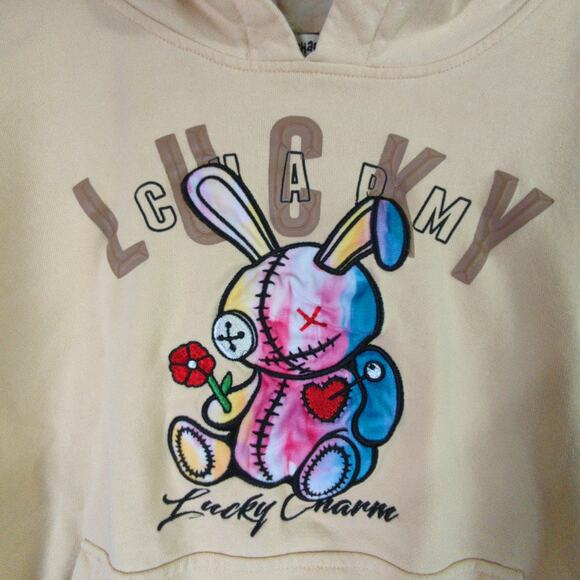 BKYS Lucky Charm Hoodie Sweatpants Set Mens S Yellow Cotton - Picture 2 of 16